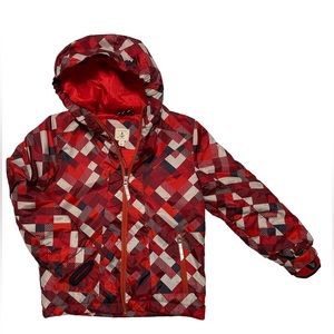 LANDS' END kids waterproof jacket size 7t